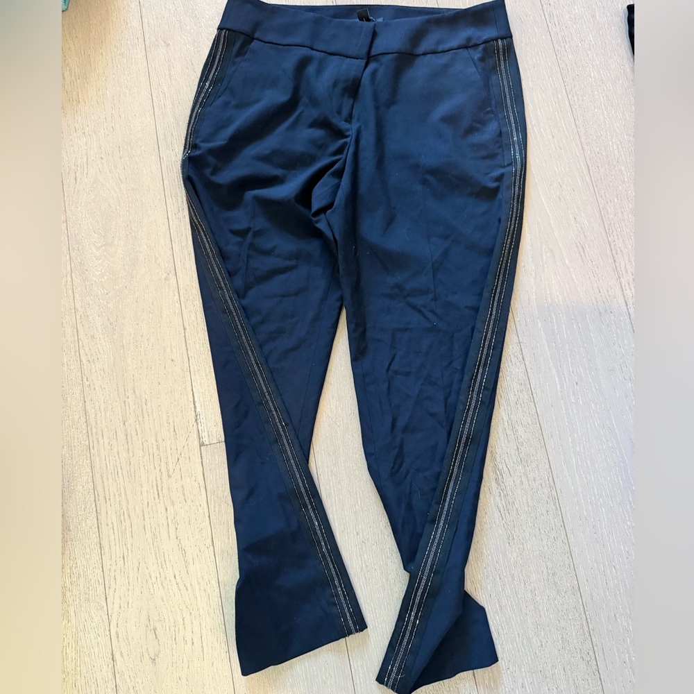 Brand New - Navy Pants with Beaded Stripes on Side